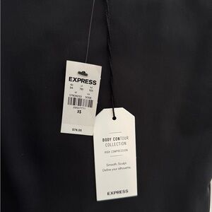 Express Black Body Contour Dress